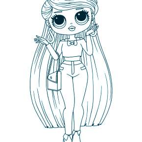 Раскраски куколки ЛОЛ Раскраски куколки ЛОЛ