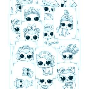 Раскраски куколки ЛОЛ Раскраски куколки ЛОЛ
