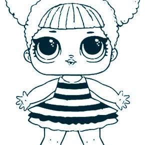 Раскраски куколки ЛОЛ Раскраски куколки ЛОЛ