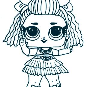 Раскраски куколки ЛОЛ Раскраски куколки ЛОЛ
