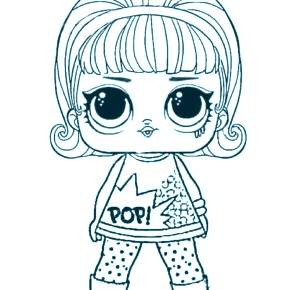 Раскраски куколки ЛОЛ Раскраски куколки ЛОЛ
