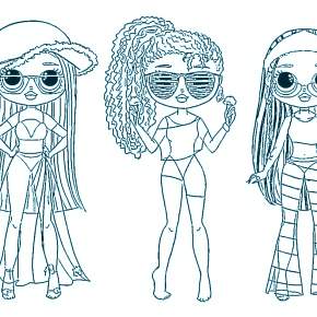 Раскраски куколки ЛОЛ Раскраски куколки ЛОЛ