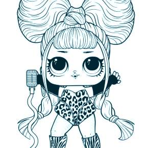 Раскраски куколки ЛОЛ Раскраски куколки ЛОЛ