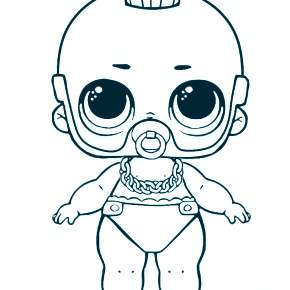 Раскраски ЛОЛ Младшие сестры