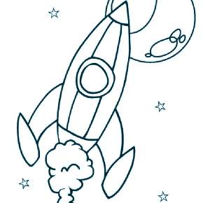 Раскраски ко Дню Космонавтики