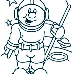 Раскраски ко Дню Космонавтики