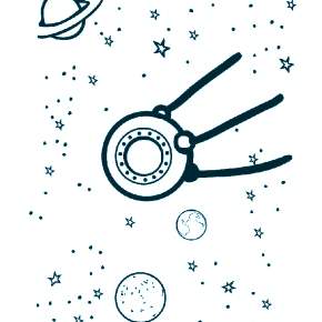 Раскраски ко Дню Космонавтики