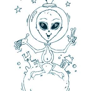 Раскраски ко Дню Космонавтики
