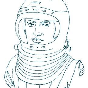 Раскраски ко Дню Космонавтики