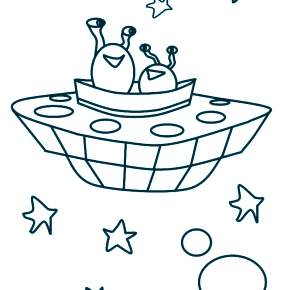 Раскраски ко Дню Космонавтики