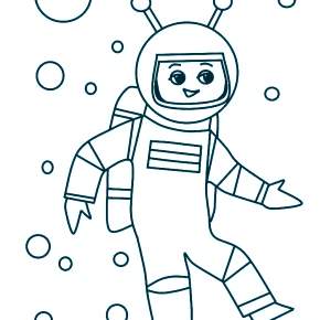 Раскраски ко Дню Космонавтики