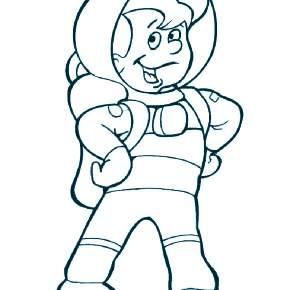 Раскраски ко Дню Космонавтики