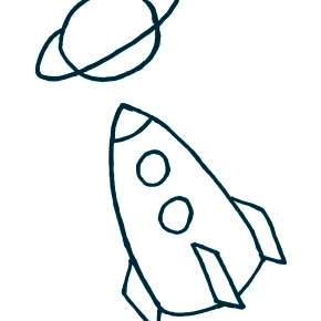 Раскраски ко Дню Космонавтики