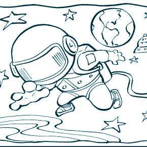 Раскраски ко Дню Космонавтики