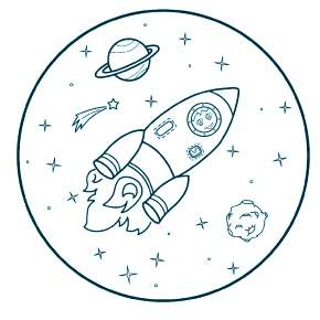 Раскраски ко Дню Космонавтики