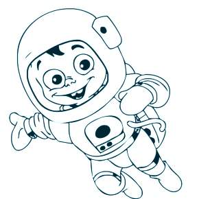 Раскраски ко Дню Космонавтики