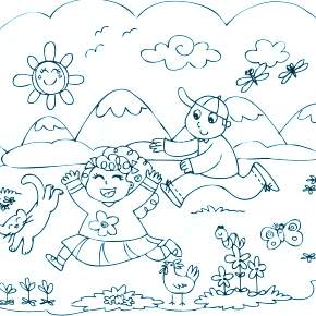 Раскраски День защиты детей Раскраски День защиты детей