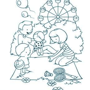 Раскраски День защиты детей Раскраски День защиты детей