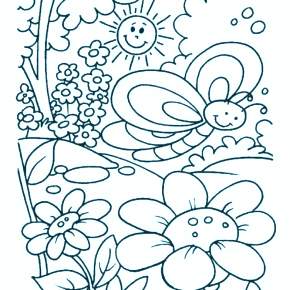 Раскраски Лето Раскраски Лето