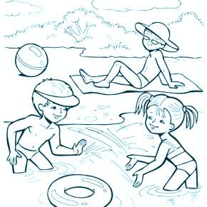 Раскраски Лето Раскраски Лето