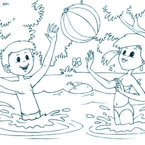 Раскраски Лето Раскраски Лето