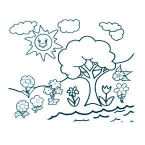 Раскраски Лето Раскраски Лето