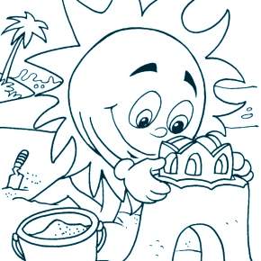 Раскраски Лето Раскраски Лето