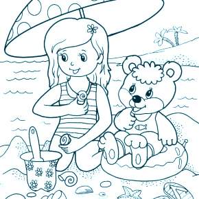 Раскраски Лето Раскраски Лето