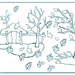 Раскраски Осенний листопад Раскраски Осенний листопад