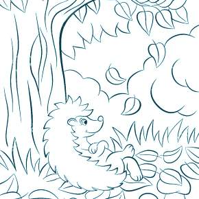 Раскраски Осенний листопад Раскраски Осенний листопад