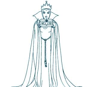 Раскраска Снежная Королева Раскраска Снежная Королева