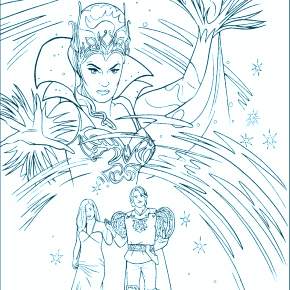 Раскраска Снежная Королева Раскраска Снежная Королева