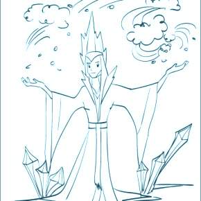 Раскраска Снежная Королева Раскраска Снежная Королева