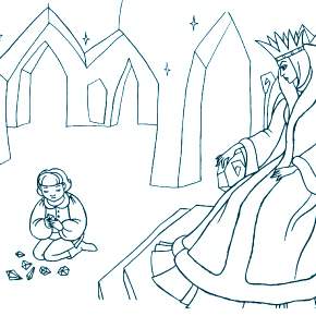 Раскраска Снежная Королева Раскраска Снежная Королева