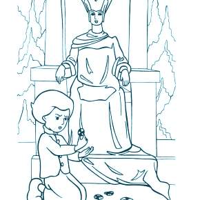 Раскраска Снежная Королева Раскраска Снежная Королева