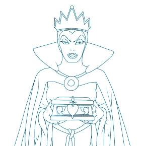 Раскраска Снежная Королева Раскраска Снежная Королева