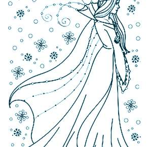 Раскраска Снежная Королева Раскраска Снежная Королева