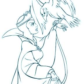 Раскраска Снежная Королева Раскраска Снежная Королева