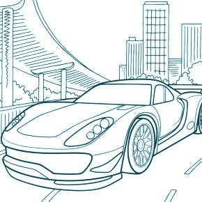 Раскраски машинки