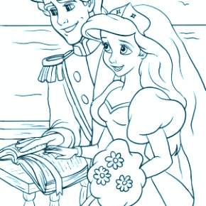 Раскраска Русалочка Раскраска Русалочка