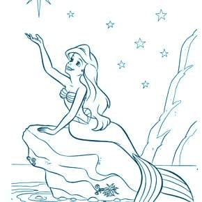 Раскраска Русалочка Раскраска Русалочка