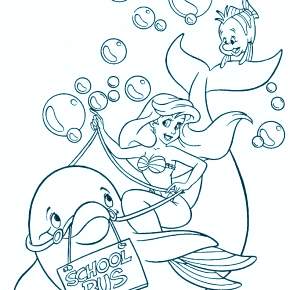 Раскраска Русалочка Раскраска Русалочка