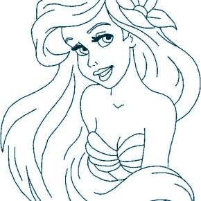 Раскраска Русалочка Раскраска Русалочка