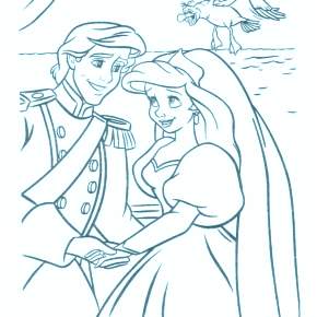 Раскраска Русалочка Раскраска Русалочка