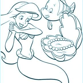 Раскраска Русалочка Раскраска Русалочка