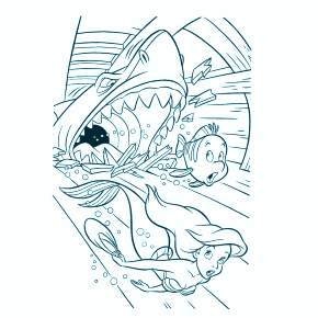 Раскраска Русалочка Раскраска Русалочка