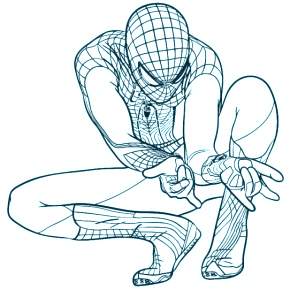Раскраска Человека-Паука Раскраска Человека-Паука