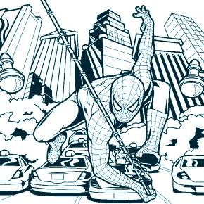 Раскраска Человека-Паука Раскраска Человека-Паука