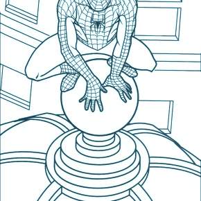 Раскраска Человека-Паука Раскраска Человека-Паука