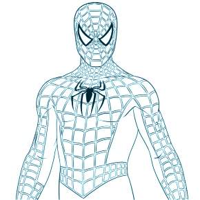 Раскраска Человека-Паука Раскраска Человека-Паука
